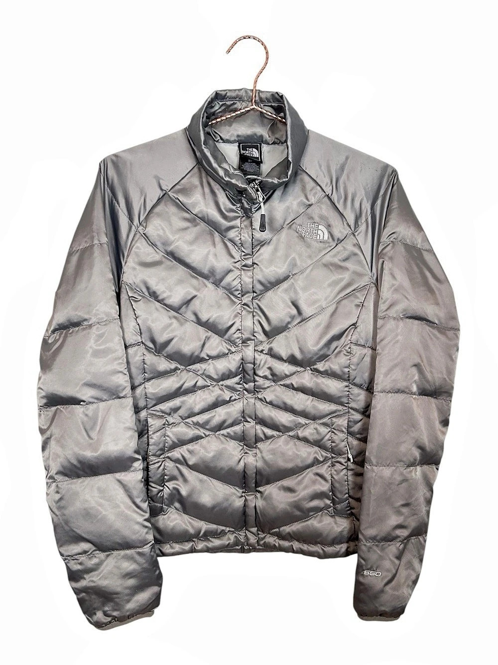 The North Face Aconcagua 550 Gray Quilted Jacket